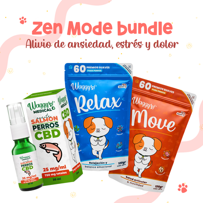 Paquete Ansiedad y Dolor en Perros | Waggy's Zen Mode Kit