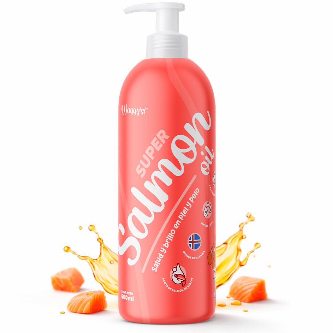 Salmón Silvestre con Omegas para Perros | Waggy's Super Salmon Oil